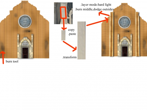 Creation of ancient chapel.: Step 5